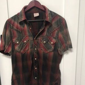 Vintage Plaid Button Down